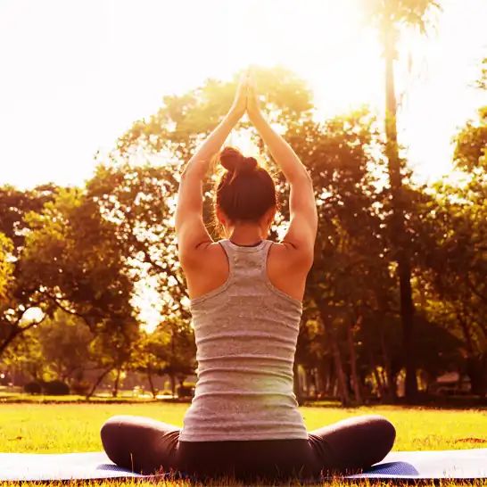 Woman doing yoga