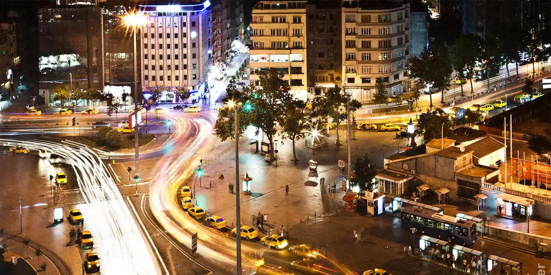 City from balcony